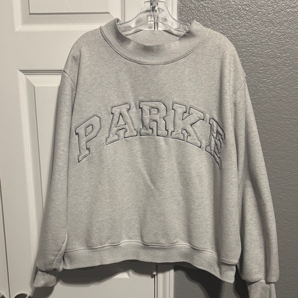 Parke Varsity Mockneck Gray Size L/XL